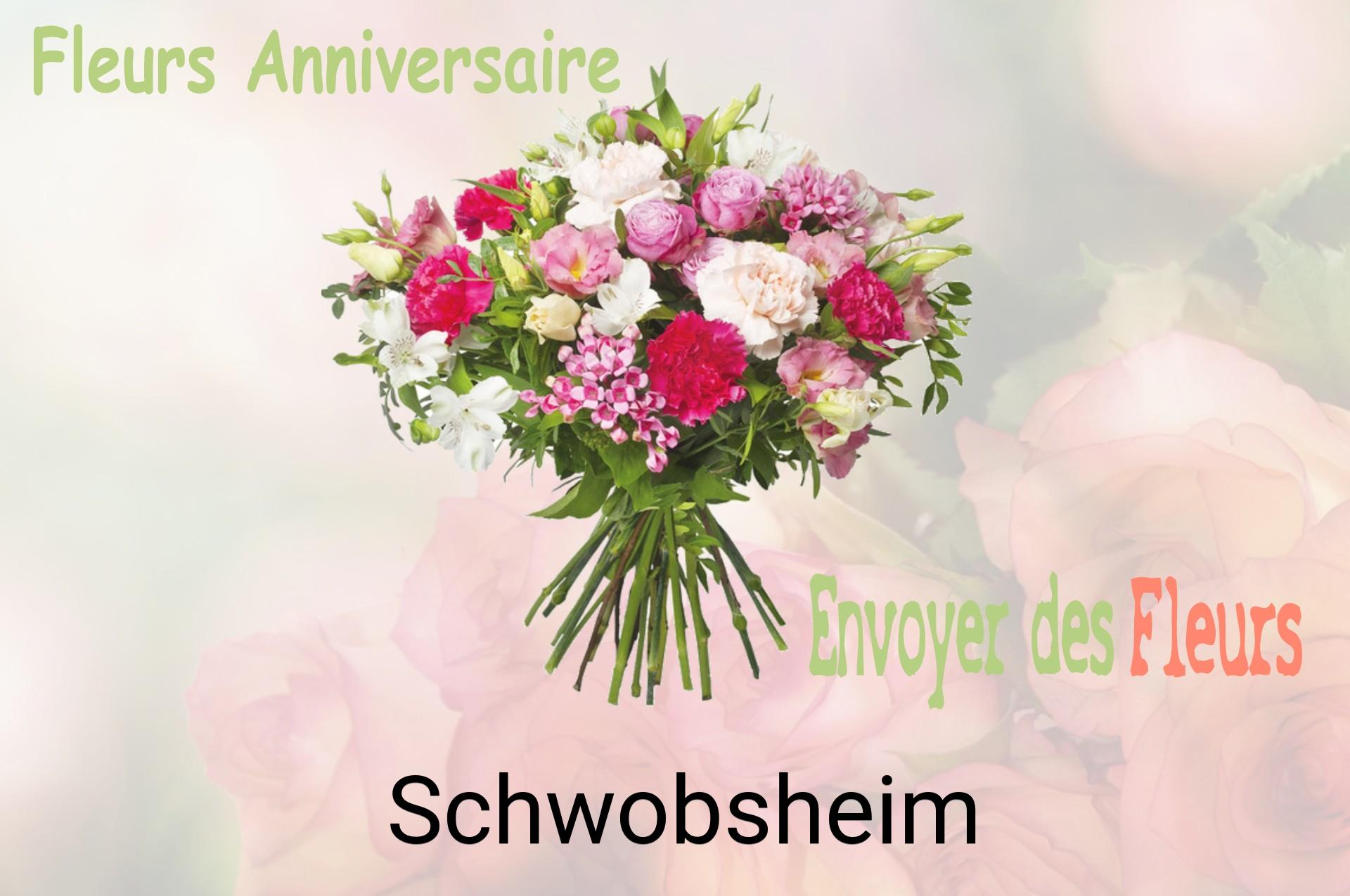 Bouquet de fleurs d’anniversaire livré à Schwobsheim